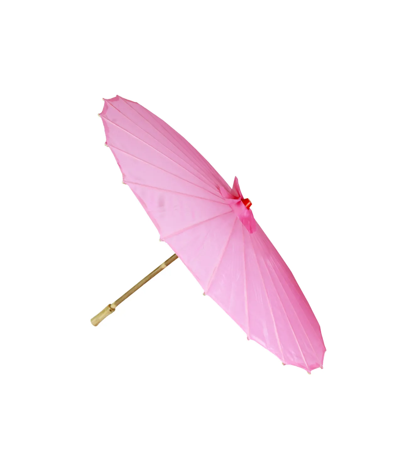 Light Pink Large Fabric Parasol 40cm