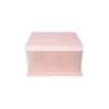Light Pink Single Layer Transparent Cake Box 6in
