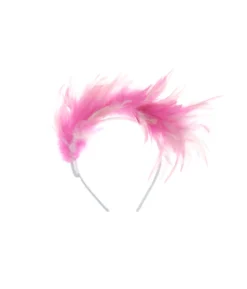 Light Pink & White Feather Headband