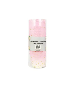 Light Pink With Gold Dots Baking Cups 24pc