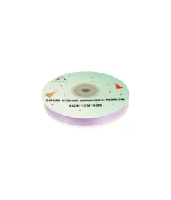 Light Purple Solid Colour Organza Ribbon 1cm