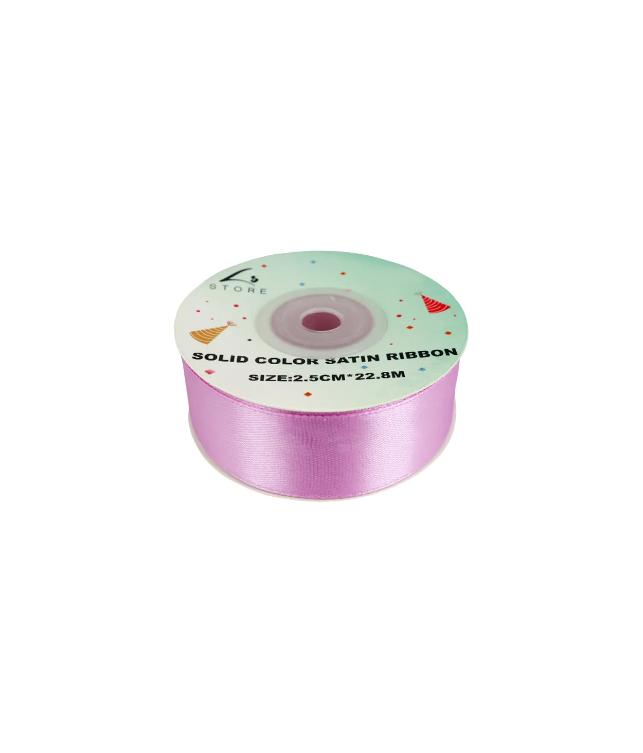 Light Purple Solid Colour Satin Ribbon 2.5cm