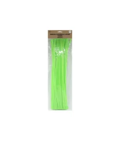 Lime Green Chenille Stems 30cm