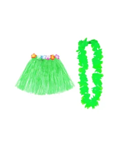 Lime Green Hula Raffia Set 2pk