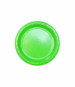Lime Green Paper Plates 12x9in