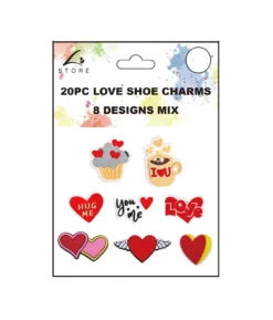 Love Shoe Charms 20pc