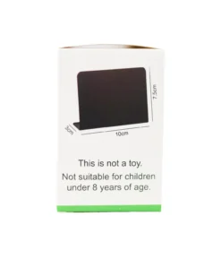 “L” Shaped PVC Small Black Chalk Board Signs 12pc 10×7.5cm
