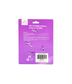 Marine Animal Cookie Cutters 4pcs