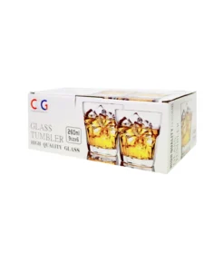 Medium Drinking Glass 260ml 6pk