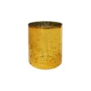 Mercury Gold Cylinder Vase 14cm
