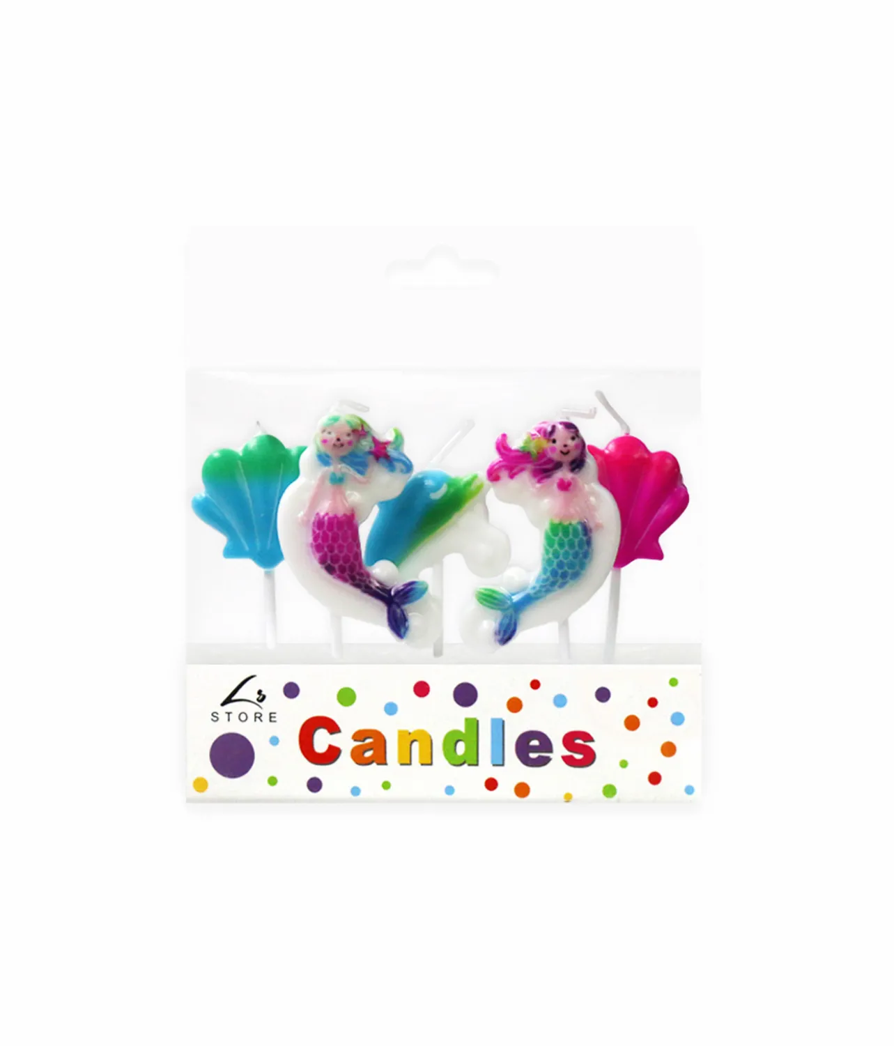 Mermaid Candles 5pk