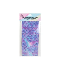 Mermaid Plastic Treat Bags With Twist Ties 24pk