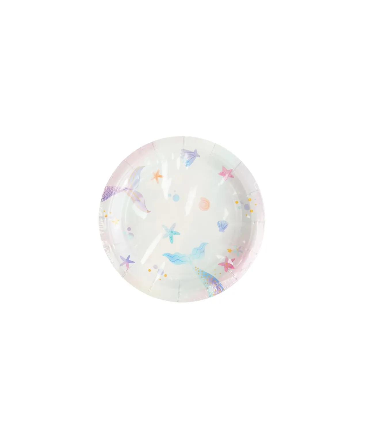 Mermaid Tail Paper Plate 7inch 12pcs