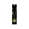 Metal Bling Necklace Gold Leaf