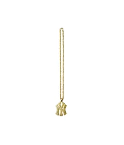 Metal Bling Necklace Gold New York