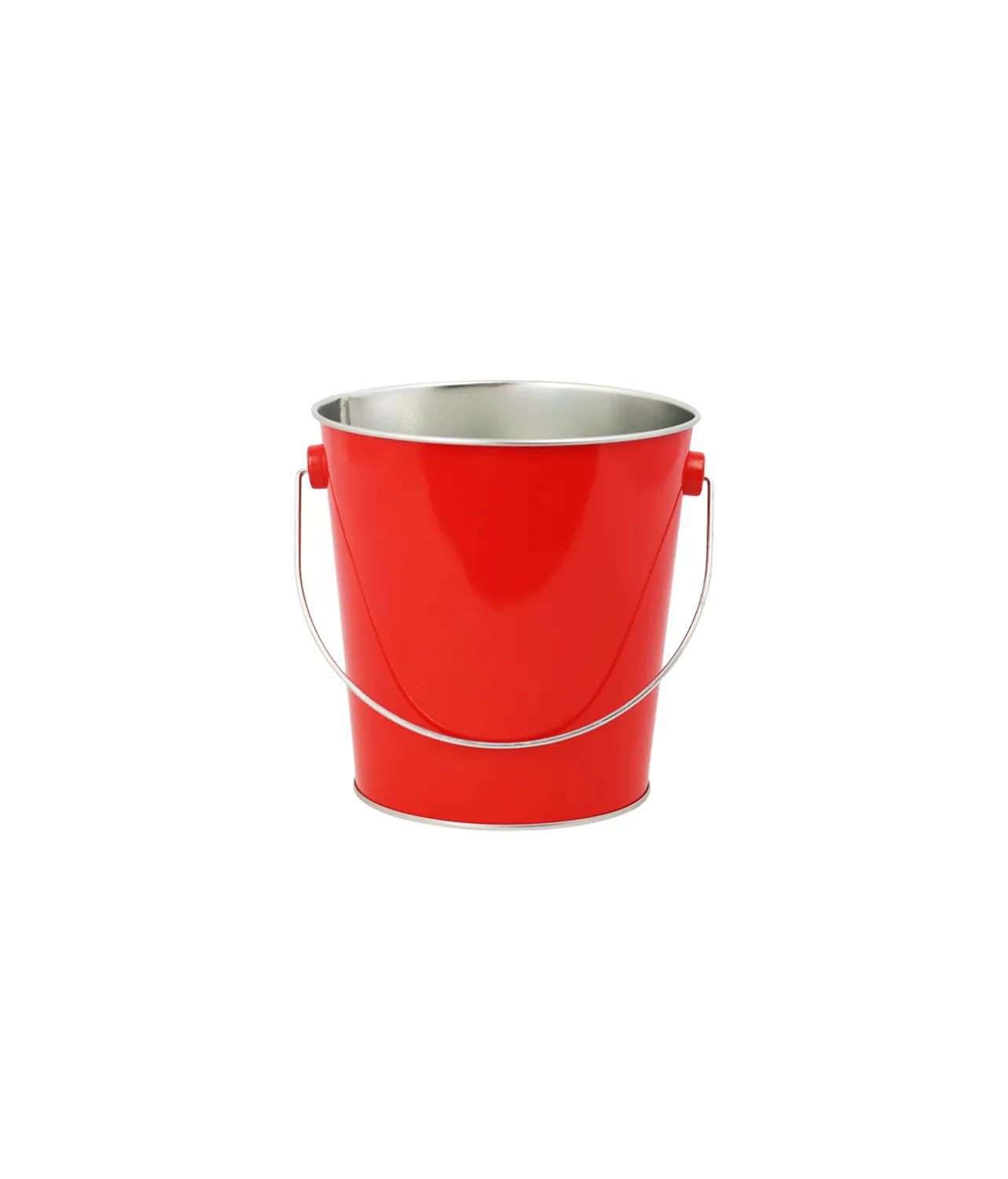 Metal Bucket With Silver Handle Assorted 13x13cm