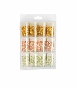 Metallic Stone DIY Bead Ornament 12pc