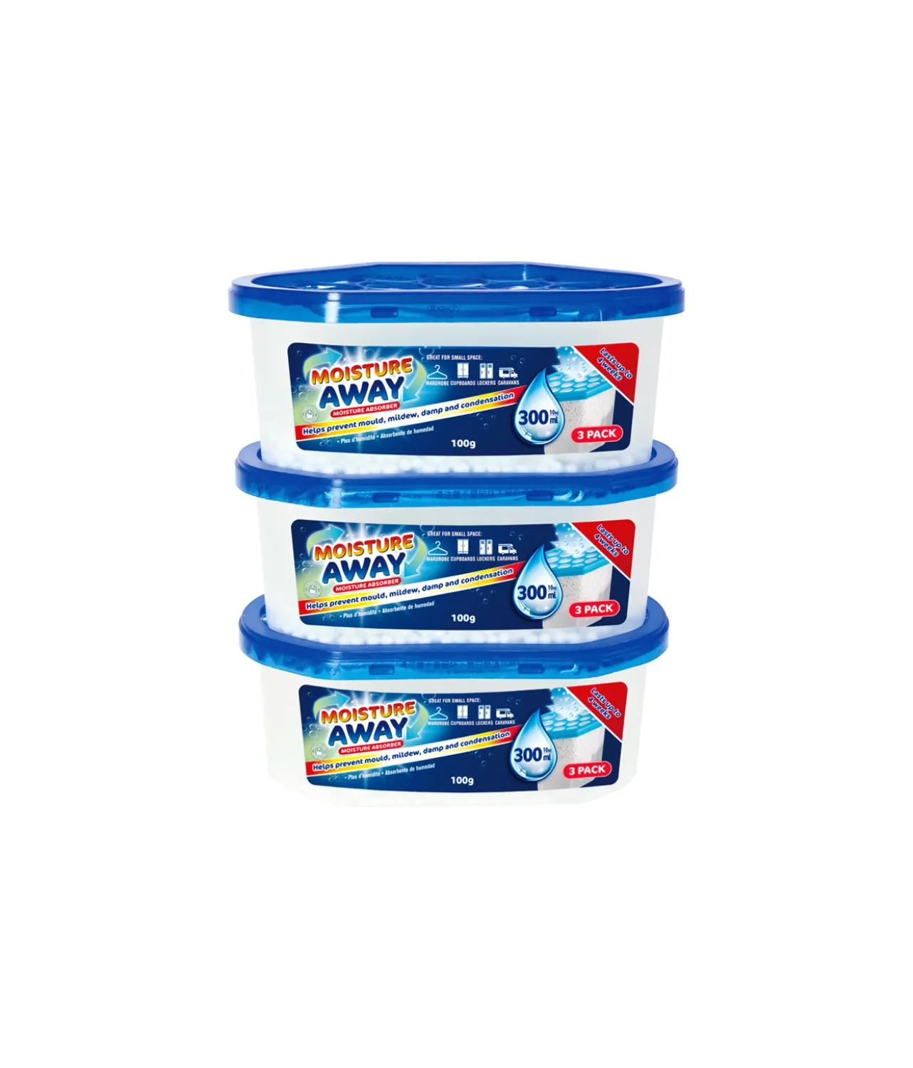 Moisture Absorber Assorted 300ml 3pk