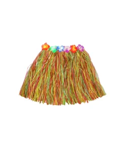Multi Colour Short Hula Skirt 40cm