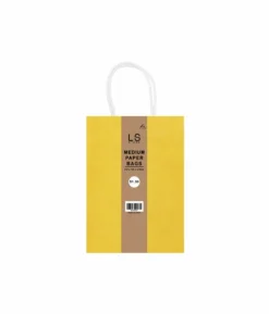 Mustard Medium Paper Bag 3pc