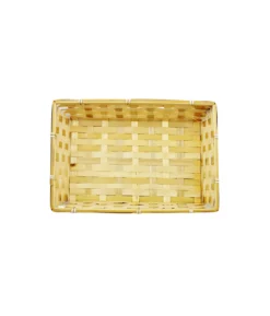 Natural Bamboo Rectangle Basket 30x20x7cm