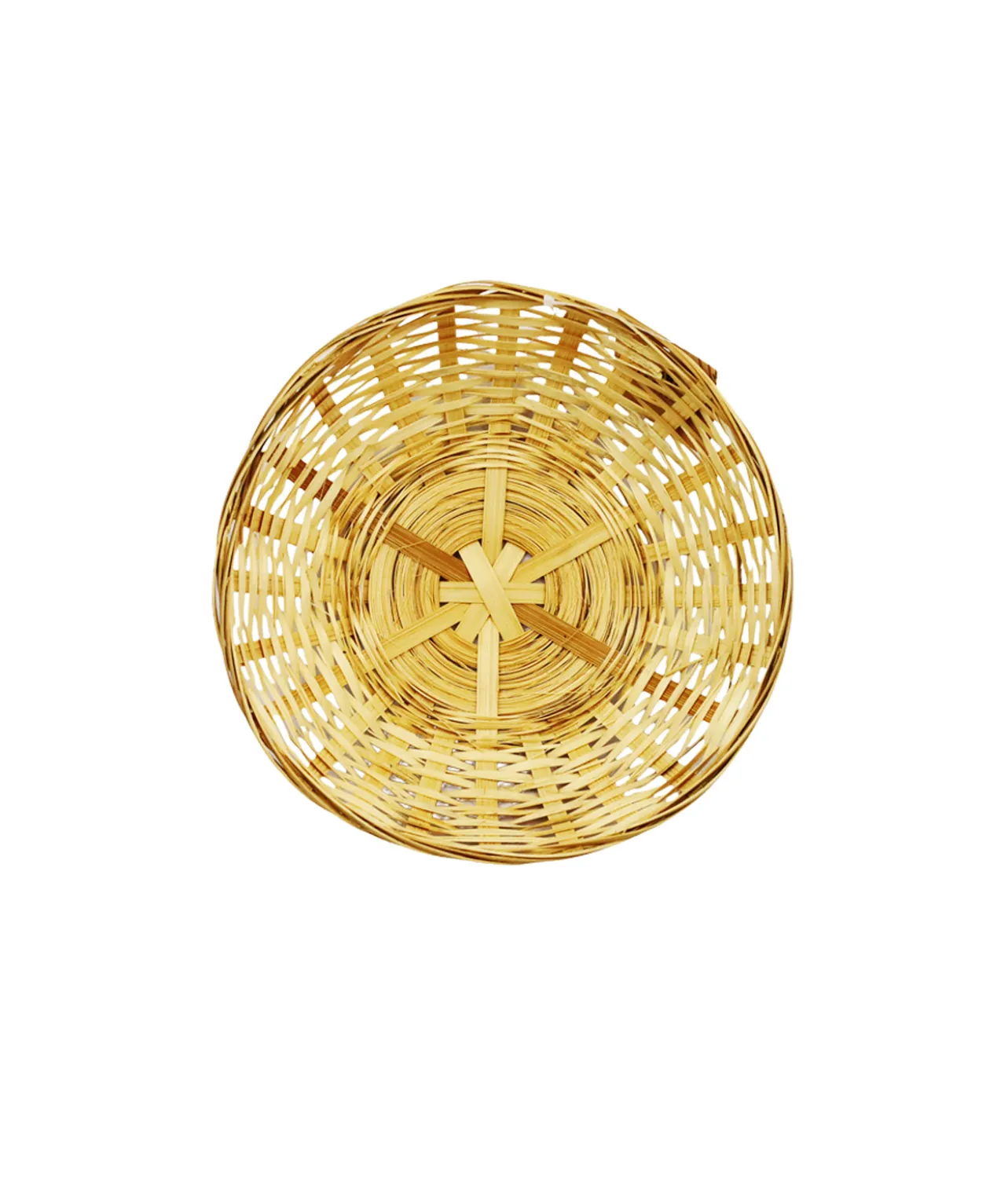 Natural Bamboo Round Basket 20cm