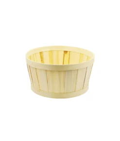 Natural Bamboo Round Basket 21.5x12cm