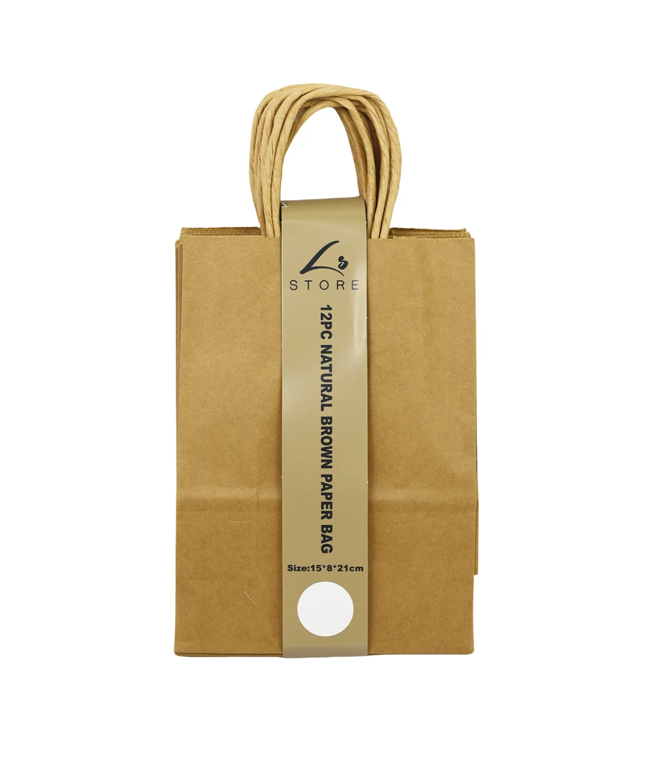 Natural Brown Paper Bag 12pc