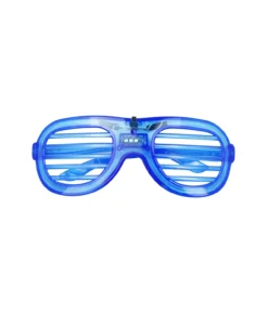 Neon Blue LED Shutter Glasses 15.5 x 6cm