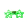 Neon Green LED Star Glasses 14.5 x 6cm