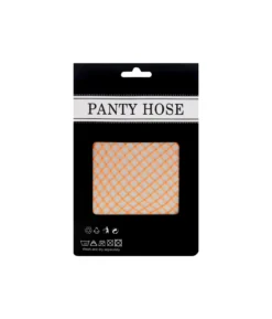 Neon Orange Fishnet Stockings