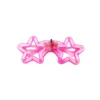 Neon Pink LED Star Glasses 14.5 x 6cm