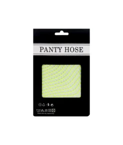 Neon Yellow Fishnet Stockings