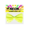 Neon Yellow Jumbo Bow Tie