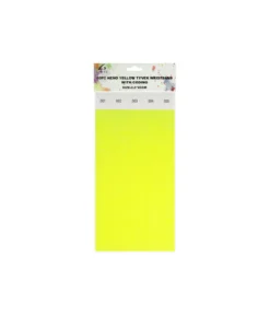 Neon Yellow Tyvek Wristbands With Coding 50pc