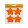 Orange Party Star Glasses 15x7cm 2pc