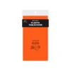 Orange Plastic Tablecover 137x274cm