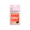 Orange Round Press On Nails 24pc