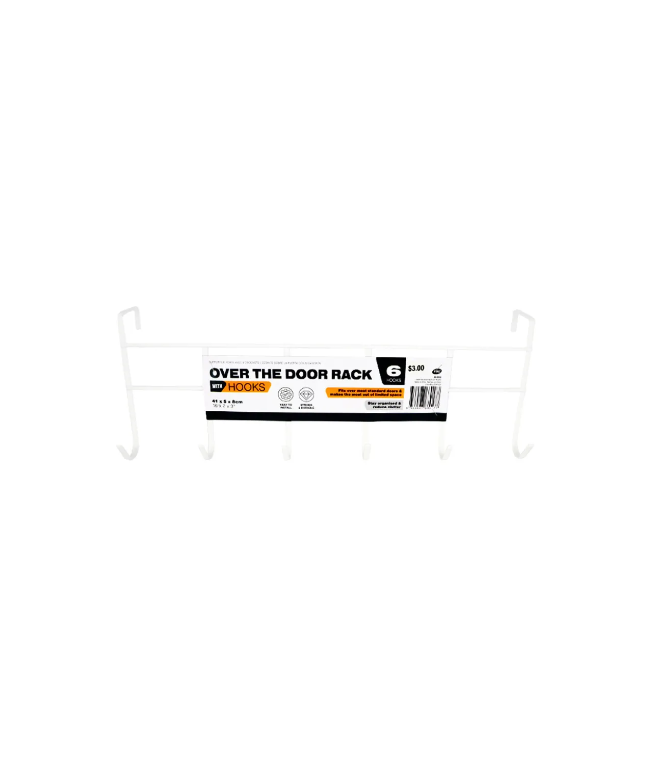 Over The Door Rack With 6 Hooks