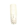 Paper Cups White With Silver Dot 9oz x 20pc