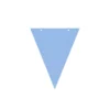 Paper Flag Banner With Ribbon Light Blue 8pk