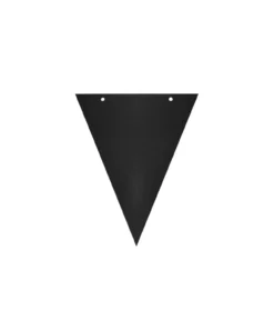 Paper Flag Banner With Ribbon Black 8pk