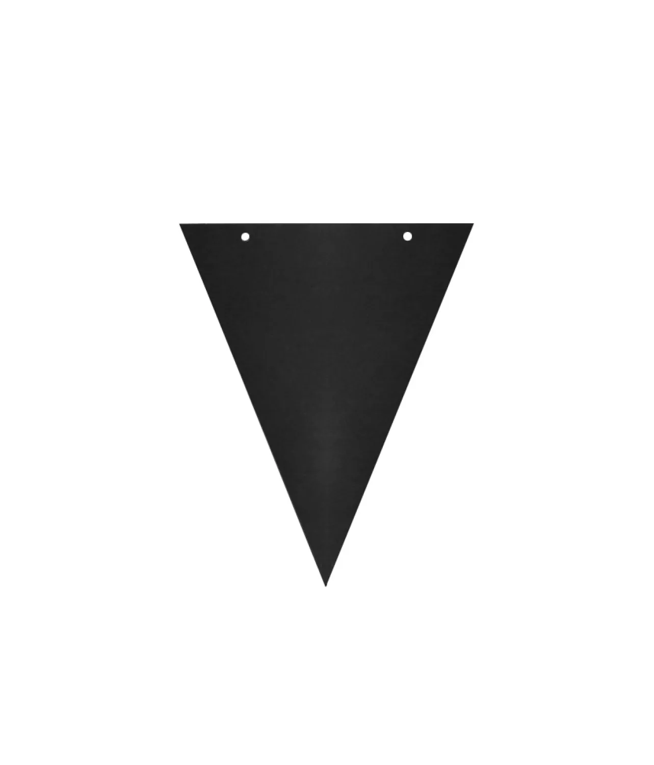 Paper Flag Banner With Ribbon Black 8pk
