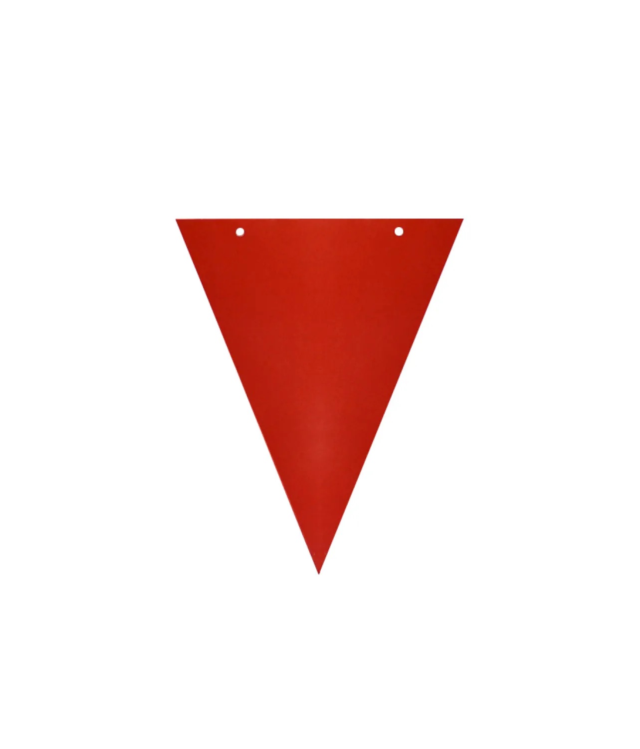 Paper Flag Banner With Ribbon Red 8pk