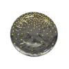 Paper Plate Black With Gold Dots 12pc x 7in