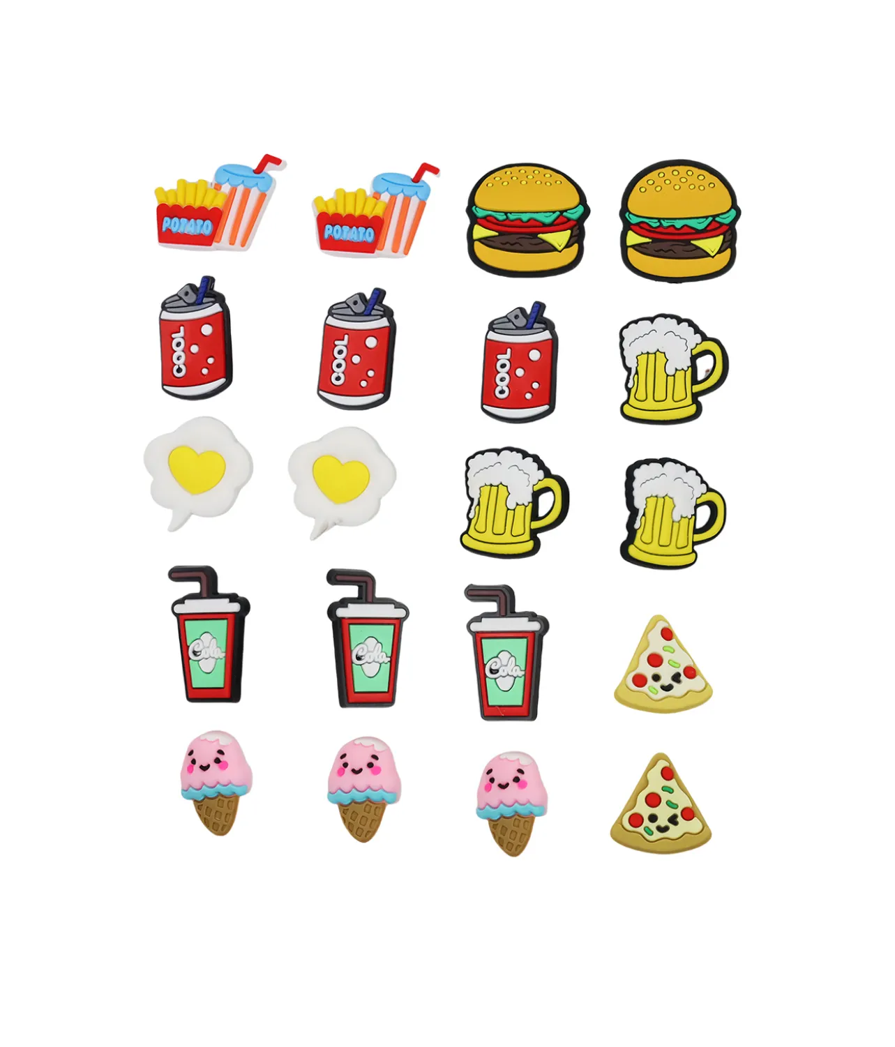 20pc Food DIY Decoration with 30pc Glue Dots