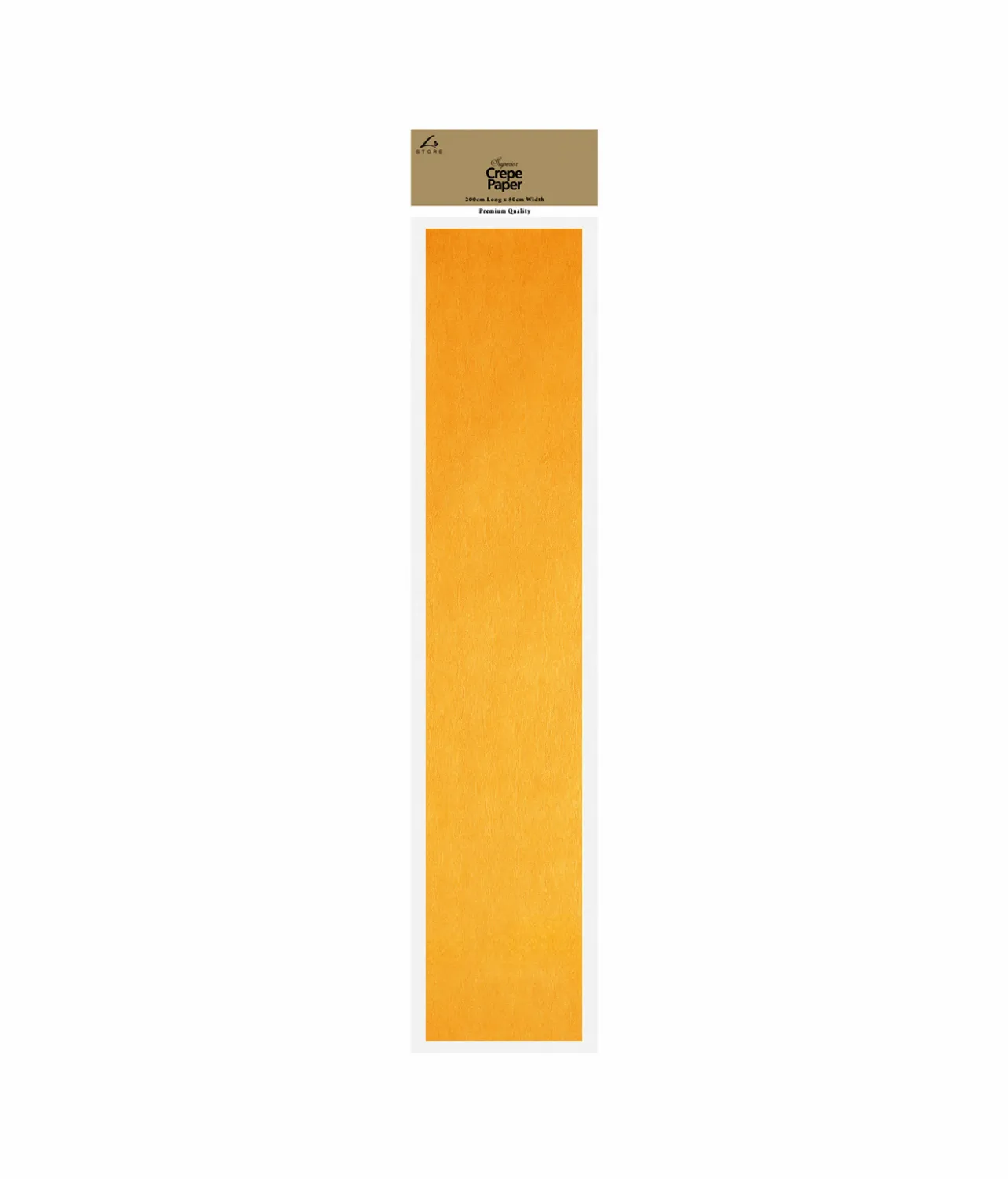 Peach Crepe Paper 200cm x 50cm