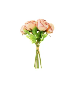 Peach Rose 7 Heads 30cm