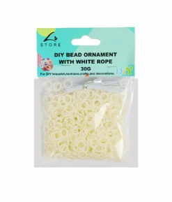 Pearl Circle DIY Bead Ornament With White Rope 30g