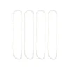 Pearl White Bead Necklaces 84cm 4pk